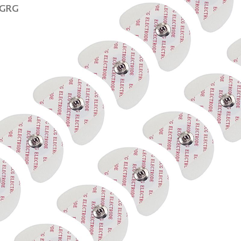 [GRG] 50PCS แต่ละกระเป๋า 2439 โฟมสีขาวทิ้ง ECG Electrode Pads Medical Patch ECG EKG อุปกรณ์เสริมสําหรับ Pediatric ผู้ป่วยขนาด [TH]