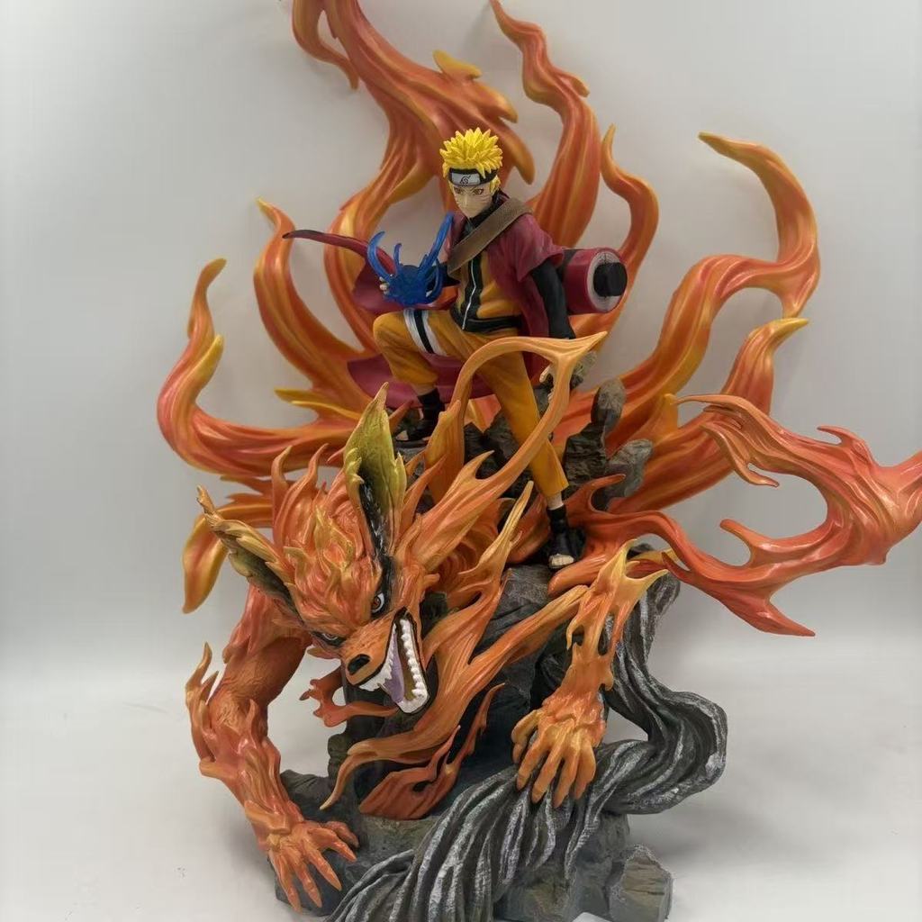[DW] Naruto Decade Edition 41cm Extra Large Nine-Tails Naruto Scene Statue, Collector's Boxed Figure