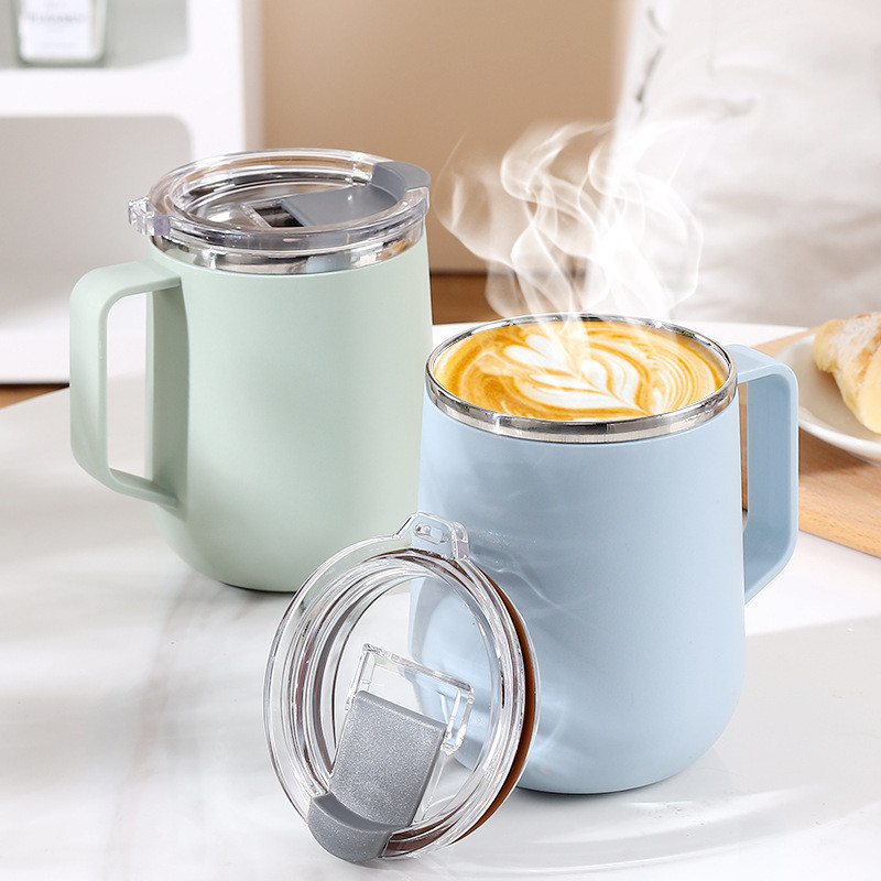 304 สแตนเลสแก้วครัวเรือนสํานักงานถ้วยกาแฟแสงหรูหราระดับไฮเอนด์กลางแจ้งถ้วยน้ํากระติกน้ําร้อนถ้วย เฮ้