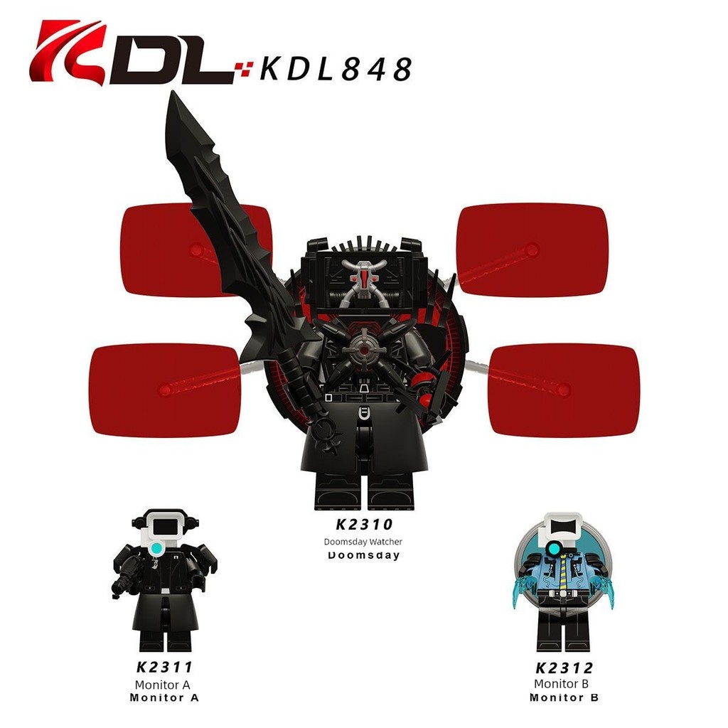 skibidi toilet เลโก้ skibidi toilet ใหม่ระเบิด Kerui Toilet Man Doomsday Watcher Monitoring Man ประก