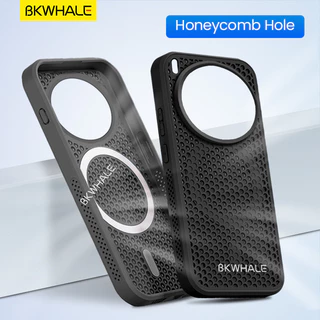 BKWHALE Cooling เคสโทรศัพท์แม่เหล็กสําหรับVivo X300 Pro X100 X200 Pro Mini iQOO 15 13 12 Neo11 Z9 Z10 Turbo Pro iQOO15 iQOO13/12 Anti Fallปกหลังรังผึ้งรูนุ่มกรณี