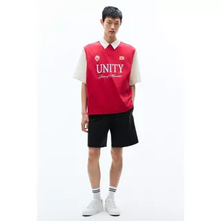 H&M(เอชแอนด์เอ็ม) เสื้อกล้ามพิมพ์ลายทรงหลวม Men Loose Fit Printed vest top 1307992_1