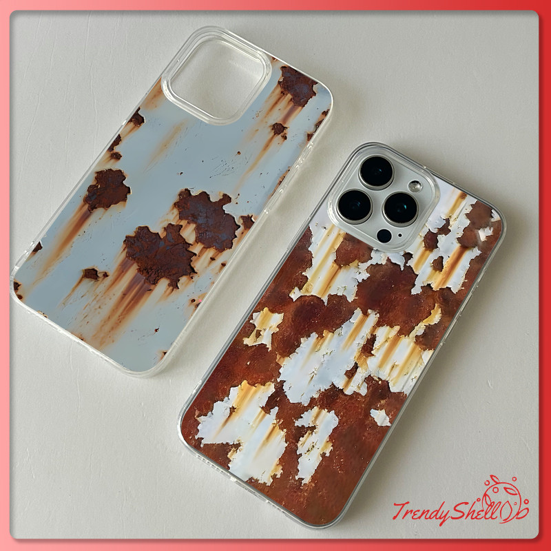 สนิมวินเทจ เคสโทรศัพท์ ที่น่ารัก เข้ากันได้กับ สำหรับ iPhone17 promax 16 14plus 13pro 12 11 XSMax น่ารัก ผู้หญิง สวยมาก