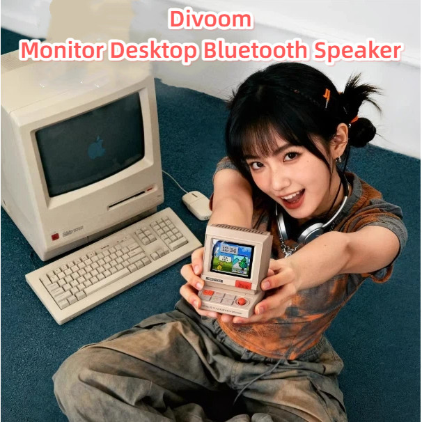 Divoom Minitoo บลูทูธเสียงลําโพงขนาดเล็กเดสก์ท็อปของขวัญวันเกิดเครื่องประดับย้อนยุควันส่งท้ายปีเก่า