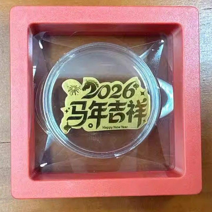 Spike รวมทองจริง 999 Pure Gold Lucky Mobile Phone Sticker Gold Sticker 2026 Year of the Horse ของขวั