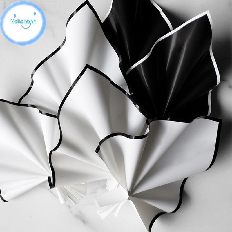 Haha 20 ชิ้น 56*55 ซม.กระดาษทิชชู่ดอกไม้ช่อดอกไม้ห่อสําหรับ Florist งานแต่งงานของขวัญวันเกิด Paing D