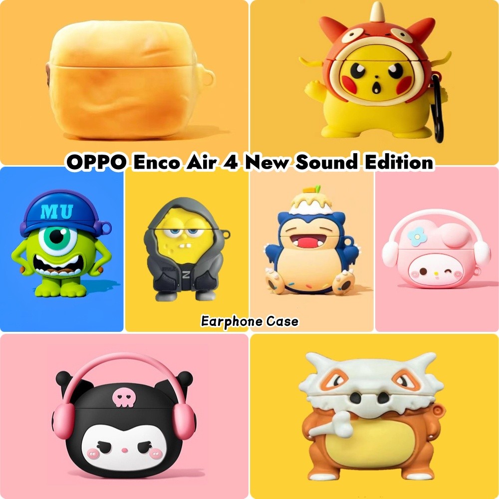 บูติกต้นฉบับสําหรับ OPPO Enco Air 4 New Sound Edition Case Casing Soft Silicone Cute Cartoon Headpho