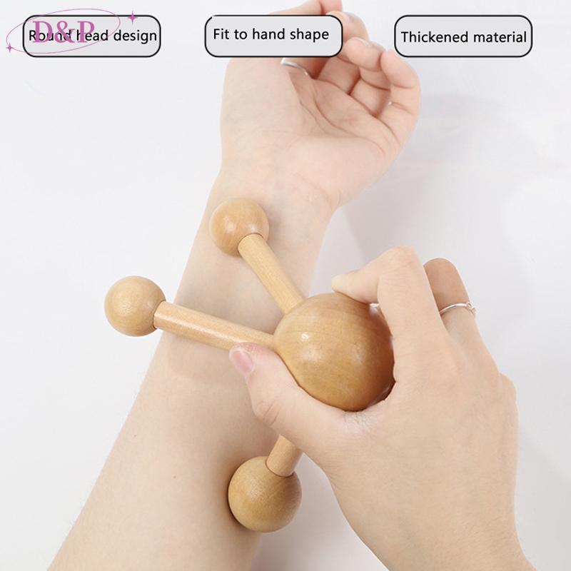 Solitudered 1 ชิ้นคอกลับ 3/4-Leg นวด Roller ไม้นวดหนังศีรษะ Octopus Claws ผ่อนคลาย SPA เครื่องมือสํา