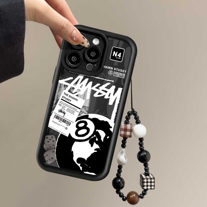 บิลเลียด Graffiti ยี่ห้อสร้อยข้อมือลูกปัดปกหลังสําหรับ VIVO Y17 Y15 Y12 Y12i Y3S 1901 1902 1904 Y7S 