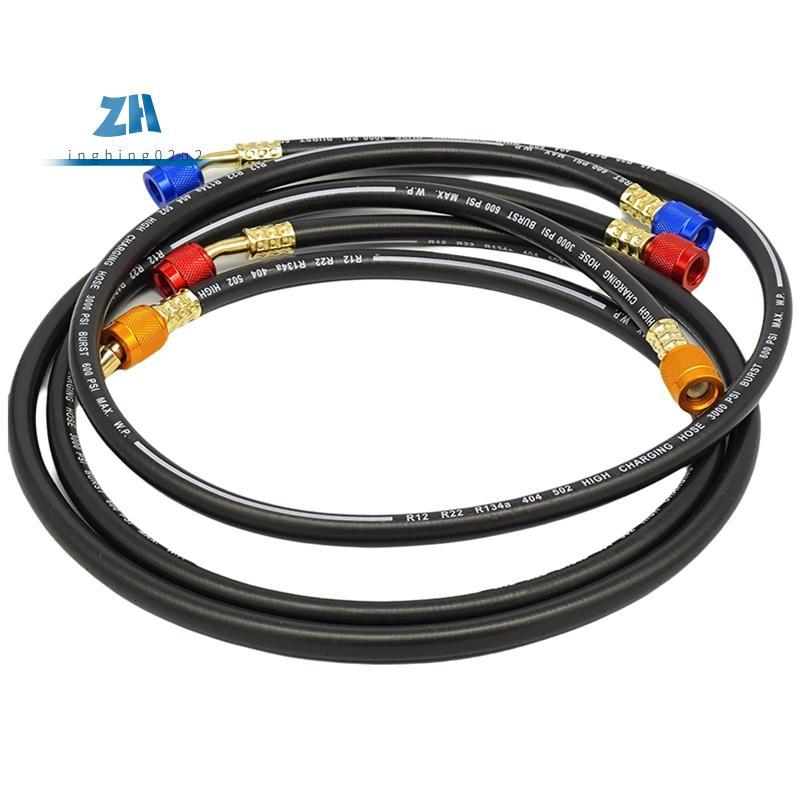 1.8M 3 ชุดสีดําป้องกันการระเบิดสารทําความเย็นหลอด 1.8M 3 ชิ้นสารทําความเย็นท่อท่อชุดสําหรับ R12, R22