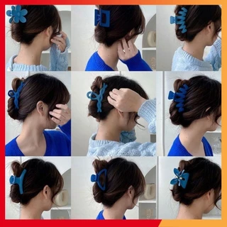 กิ๊บติดผม 8ชิ้น/เซ็ต เวอร์ชั่นเกาหลี คลิปฉลามคลิปผม หลายสี รูปทรงต่างๆ ความเรียบง่าย สําหรับผู้หญิง