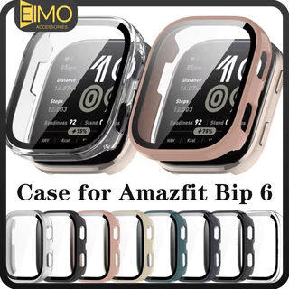 กระจกนิรภัย for Smart Watch Amazfit Bip 6 เคสป้องกันรอยขีดข่วน Anti Gores แผ่นป้องกันหน้าจอ PC แบบแข็ง for Amazfit Bip 6