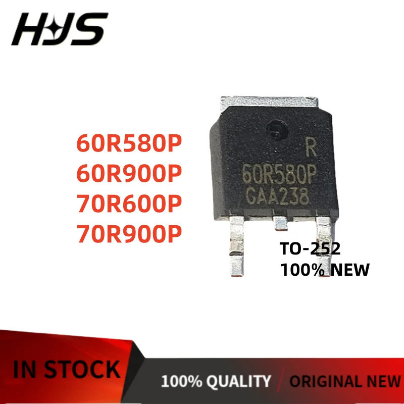 5PCS 60R580P 70R900P 70R600P 60R900P MMD60R580P MMD70R600P MMD60R900P MMD70R900P TO-252 Field Effect