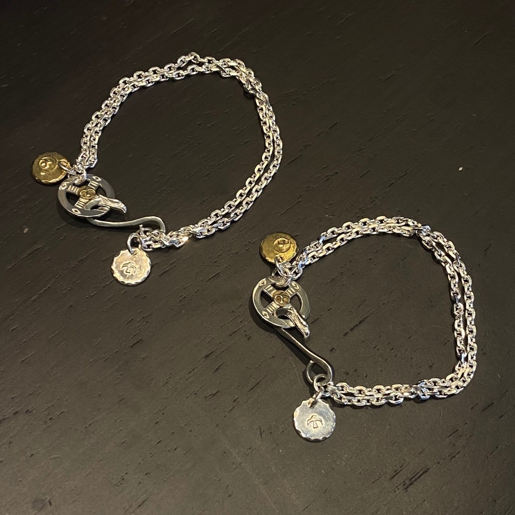 Sterling Silver Seiko GOROS สร้อยข้อมือเค้กสองชั้น