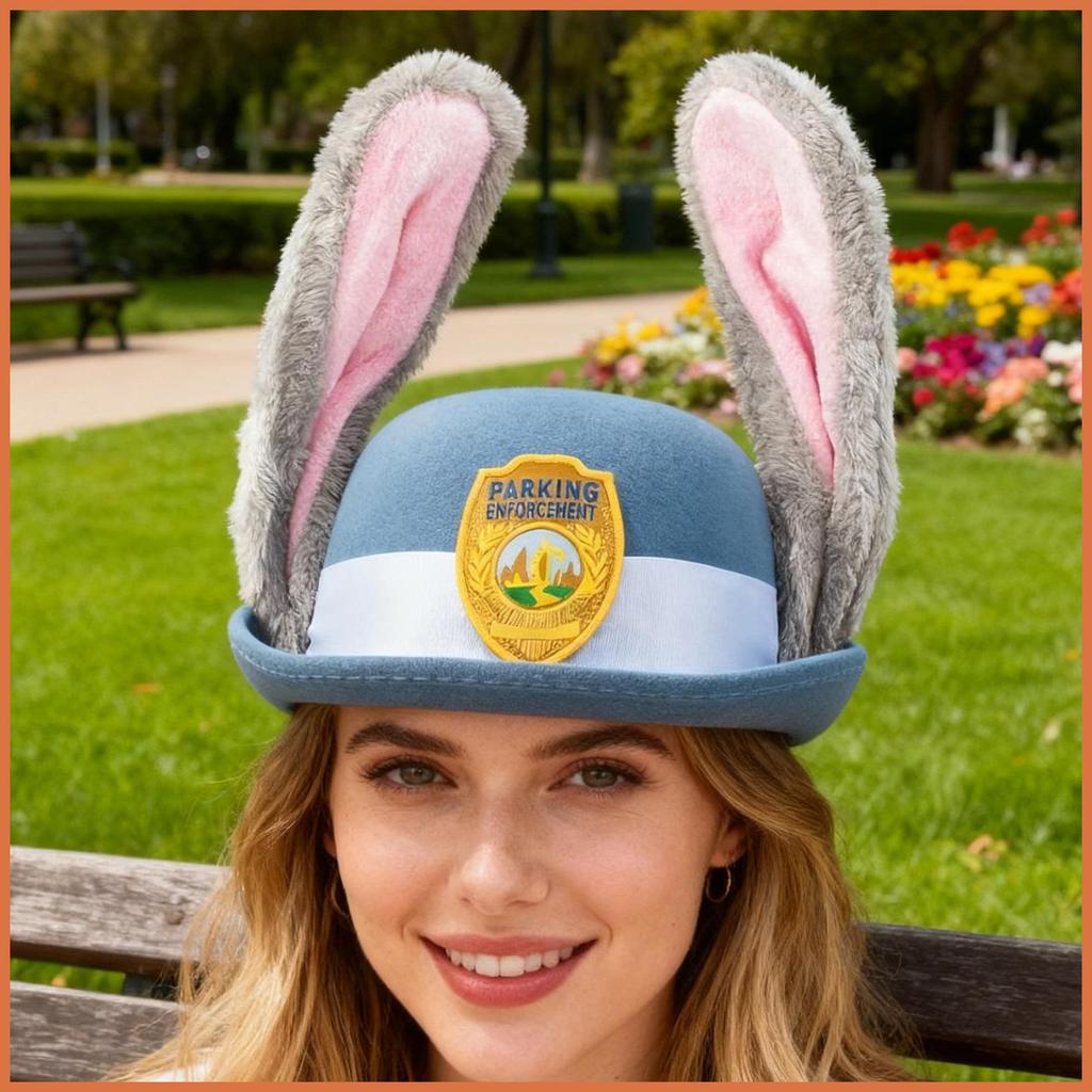 สําหรับ Zootopia Bunny Ears หมวกสําหรับผู้ใหญ่นุ่มปรับน้ําหนักเบาอุปกรณ์เสริมเครื่องแต่งกายกระต่ายหู