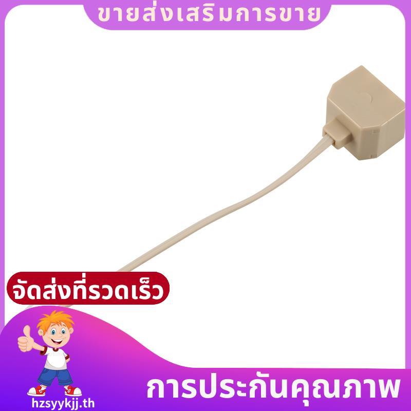 โทรศัพท์ RJ11 Male Line to Double RJ11 Female Jack Filter Splitter Adapter .hzsyykjjth