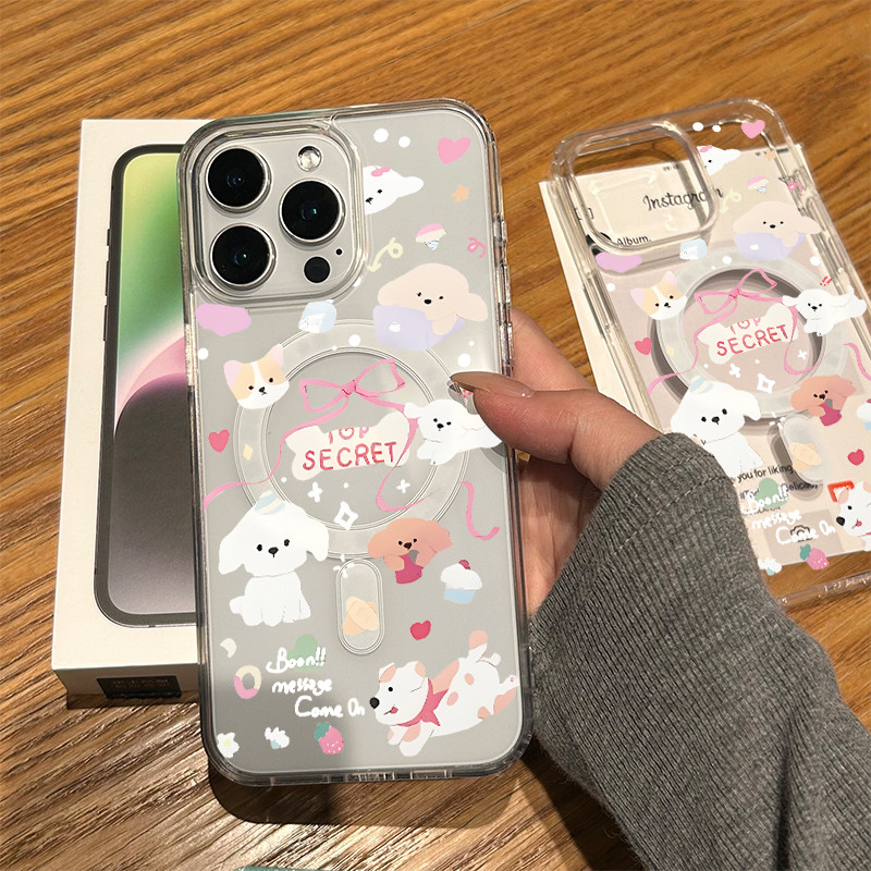 เข้ากันได้สำหรับ iPhone เปลือกดูดแม่เหล็ เคสไอโฟน สำหรับ 17pro 13 14plus 15 PRO max XR 12 13pro 7P 17promax 16pro xsmax - รูปที่ 5
