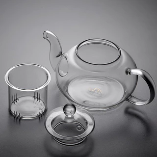 400ml/1000ml กาน้ําชาแก้วทนความร้อน Clear Japaness สไตล์หม้อชาพร้อม Infuser สําหรับดอกไม้จีน Puer ชาแบบพกพากาต้มน้ําชา