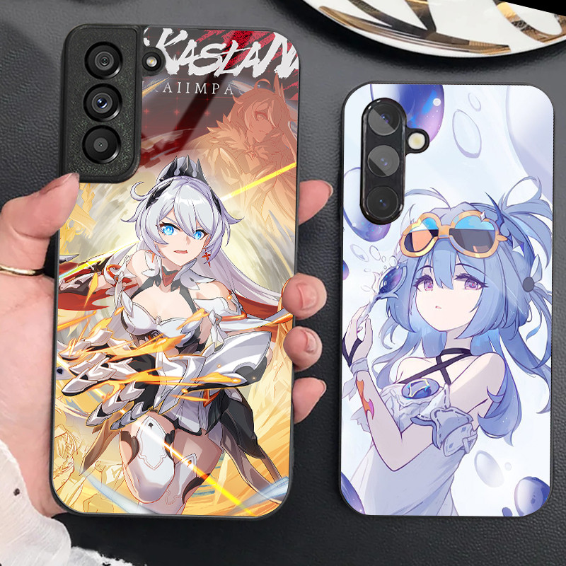 Honkai impact 3rd 02 แก้วเคสโทรศัพท์สําหรับ Samsung Galaxy S9 Plus S10 S10e S20 FE S20 Plus S21 S22 