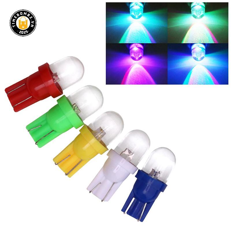 {TB & Bag } 10 ชิ้นเลนส์โปร่งใสเครื่องมือคลัสเตอร์แผงไฟประตูรถ 12 โวลต์หลอดไฟ Led T10 W5W 555 158 19
