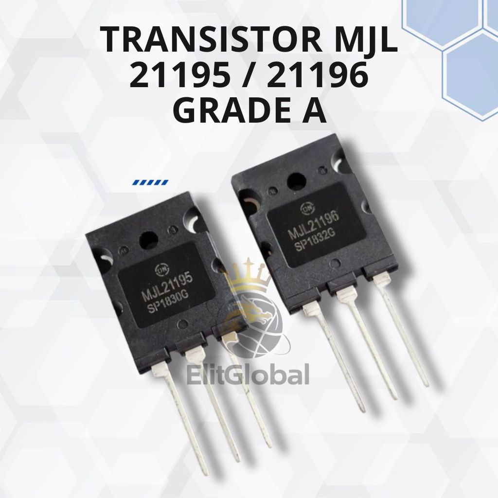 ทรานซิสเตอร์ Final Amplifier MJL21195 MJL21196 เกรด A ชุด PNP NPN เครื่องขยายเสียงรอบสุดท้ายต่างๆ
