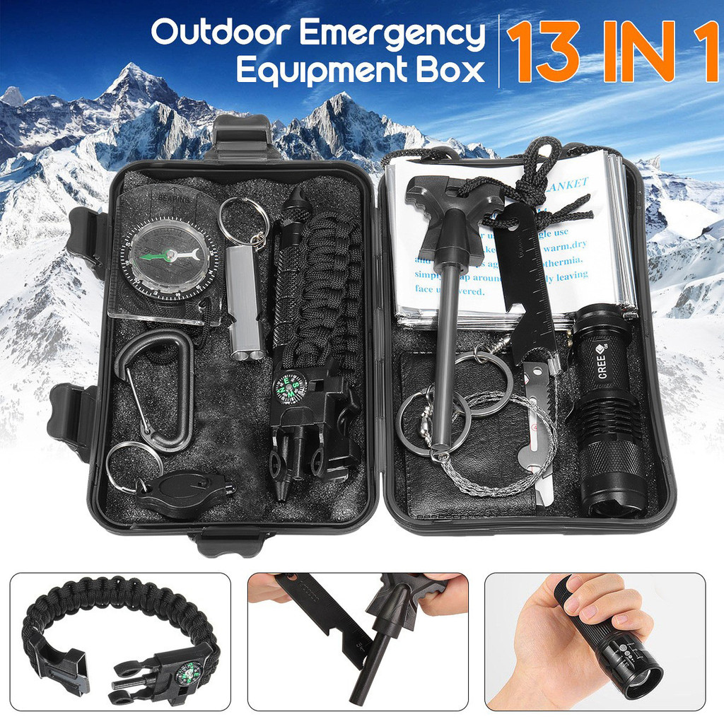 Travel Outdoor Equipment Survival Kit Survival Tool Set Multifunctional Outdoor Emergency Kit SOS Em