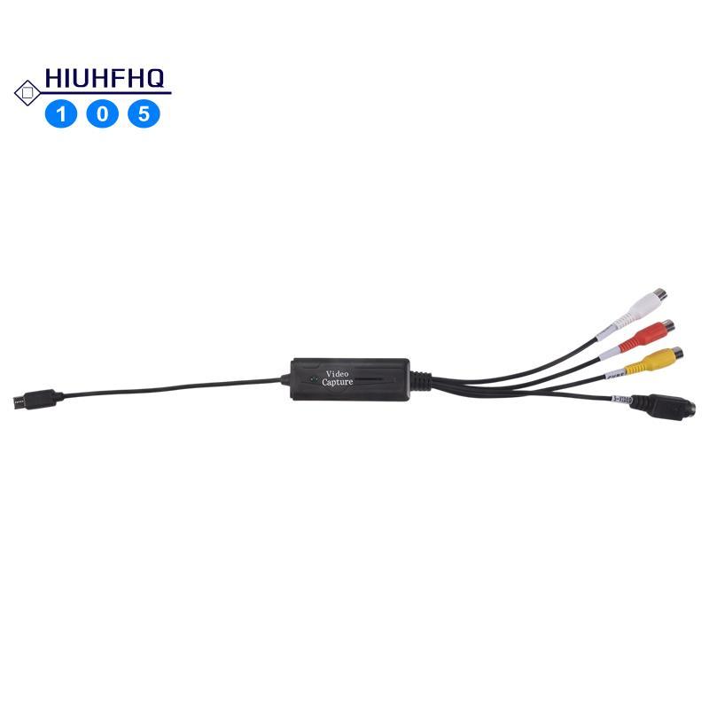 Hiuhfhq1061 PCS AV to USB C Converter Video Capture Card Adapter AV NTSC PAL Video S Video/Composite