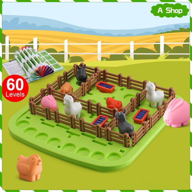 [Wishshopeeljj] เกมกระดานพัฒนาสมอง 4 ระดับความยากการฝึกอบรม IQ สําหรับเกมครอบครัวเด็กอายุ 3+