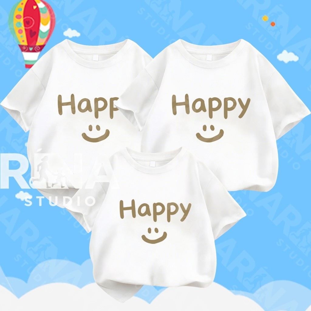 🔥พร้อมส่ง&COD🔥RINA STUDIO🔥 2025แบบใหม่ ทีชิร์ตผ้า cotton เอวกลม ชุดพ่อแม่ลูก ชุดครอบครัว ชุดแม่ลูก#2 - รูปที่ 3