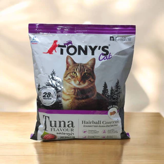 TONY'S Cat อาหารแมวเม็ด สูตรลดก้อนขน บำรุงขน สมอง และสายตา 400 g.