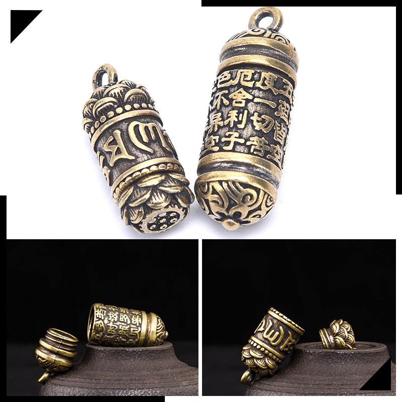 Ady】สร้อยคอทองเหลืองจี้รูปทรงกระบอกจี้สร้อยคอเครื่องประดับกล่องยา