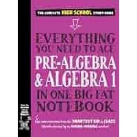 ขายหนังสือทุกอย่างที่คุณต้องการ Ace Pre-Algebra และ Algebra I in One Big Fat ไม่มี