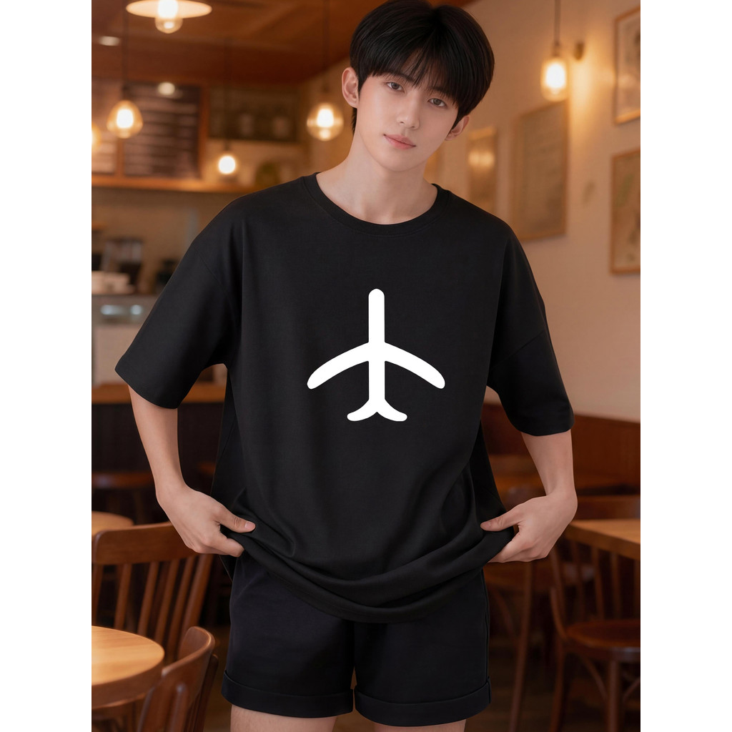 2W097 [AIYOU] Lelaki Baju T เสื้อผู้ชาย Tshirt เสื้อผ้าผู้ชายเสื้อรอบคอ Plus ขนาดเสื้อยืดสไตล์เกาหลี