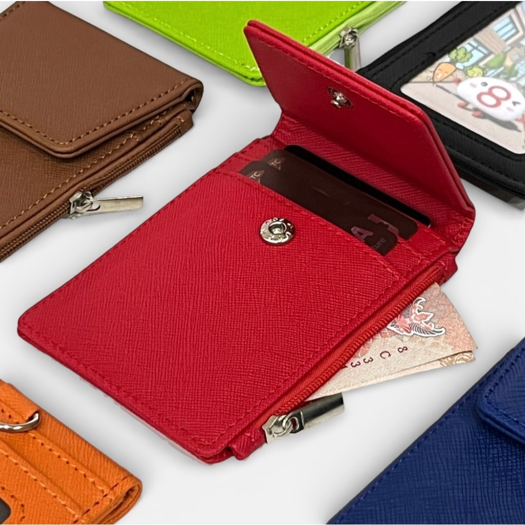 ID Card holder ที่ใส่บัตรพนักงานแบบห้อยคอ ใส่บัตร 4ใบ พร้อมสายยืดได้ CC-03 ราคา ถูกที่สุด ดีลบีเคเค แกลเลอรีภาพที่ 2