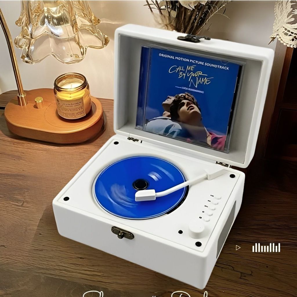 Retro cd Player ลําโพงบลูทูธพกพา Star Chasing อัลบั้มของขวัญวันเกิด CD Integrated CD Player