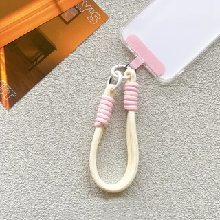 สายคล้องโทรศัพท์หลากสีสัน, สายคล้องเคสโทรศัพท์, สายคล้องโทรศัพท์แบบถัก, สายคล้องโทรศัพท์สั้นน่ารัก