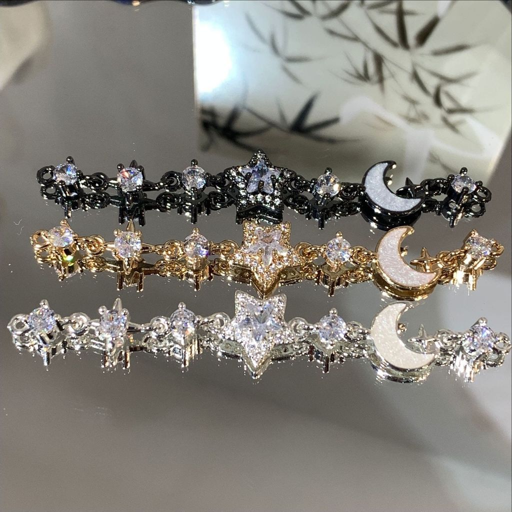 Half Chain 14k Moon Star Deep Sky diy