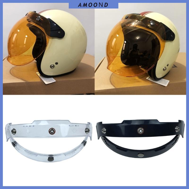 AMOOND รถจักรยานยนต์อะแดปเตอร์ UV สีดํา Flip Up ฐานสิ่งที่แนบมาสําหรับ 3-Snaps Bubble Shield Visor หมวกกันน็อคอุปกรณ์เสริม