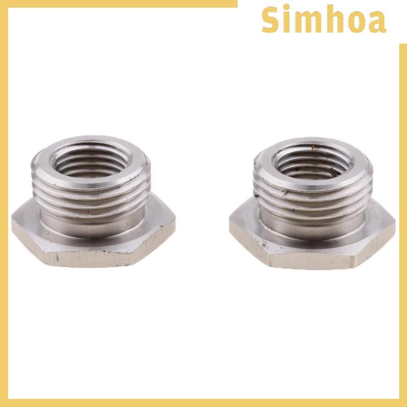 [SIMHOA] อะแดปเตอร์ข้อต่อเซ็นเซอร์ O2 สแตนเลส 18 มม. ถึง 12 มม. สําหรับ Harley