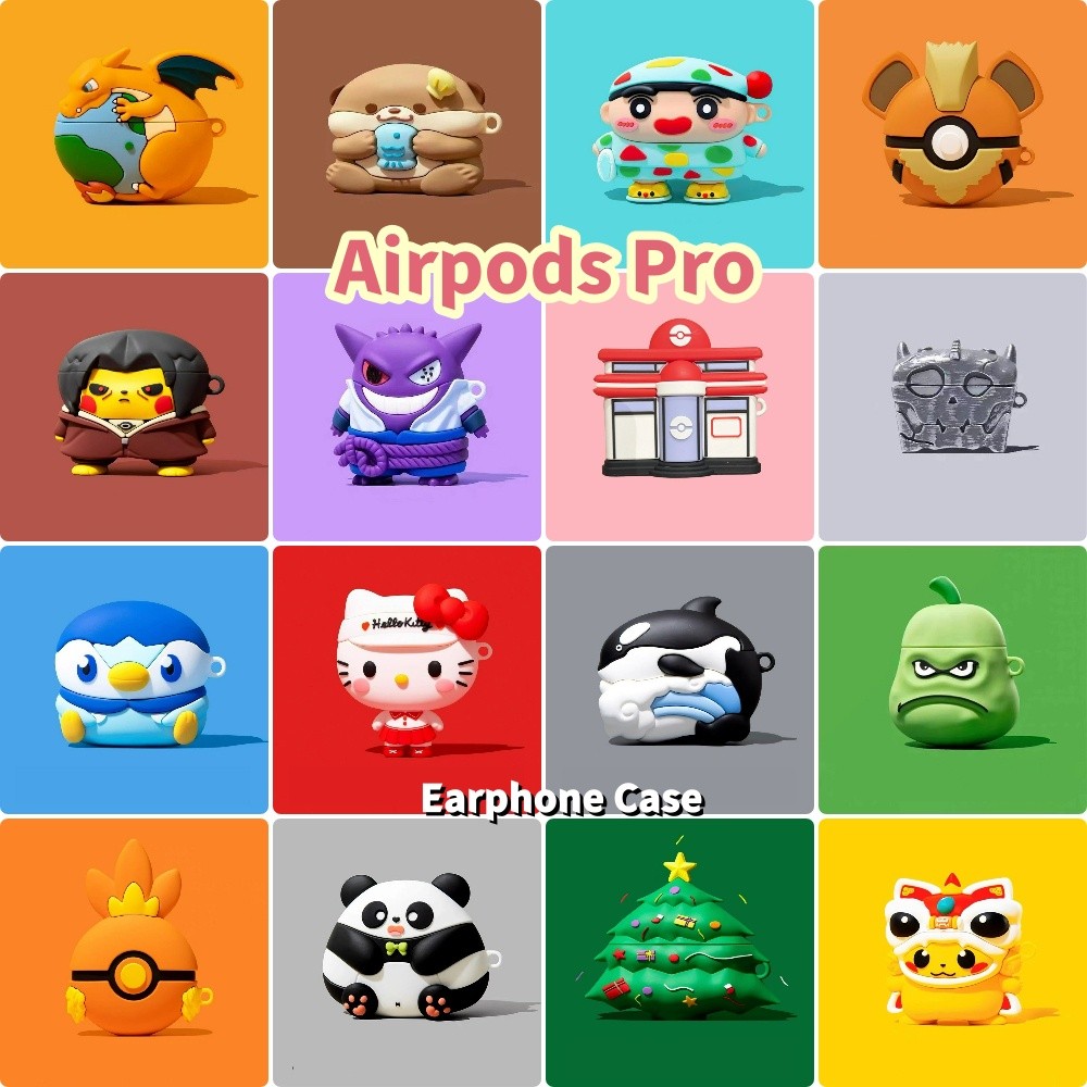 Trend FrontFor Airpods Pro Case Casing Soft Silicone Trend Cartoon Series Headphone Case Cover