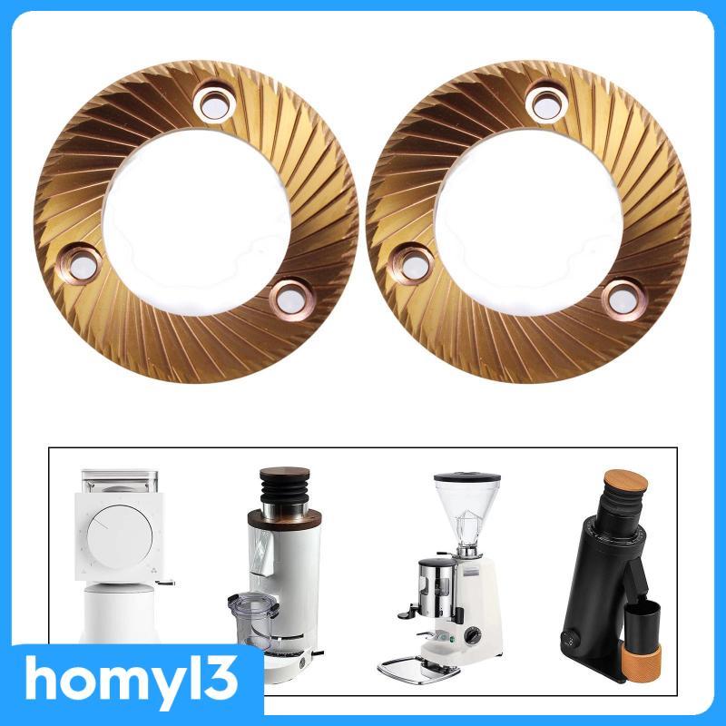 [Homyl3] 2 ชิ้น Espresso Burrs 64 มม.คู่มือ Coffee Mill Burrs เครื่องชงกาแฟ Accesory สแตนเลสสําหรับ 