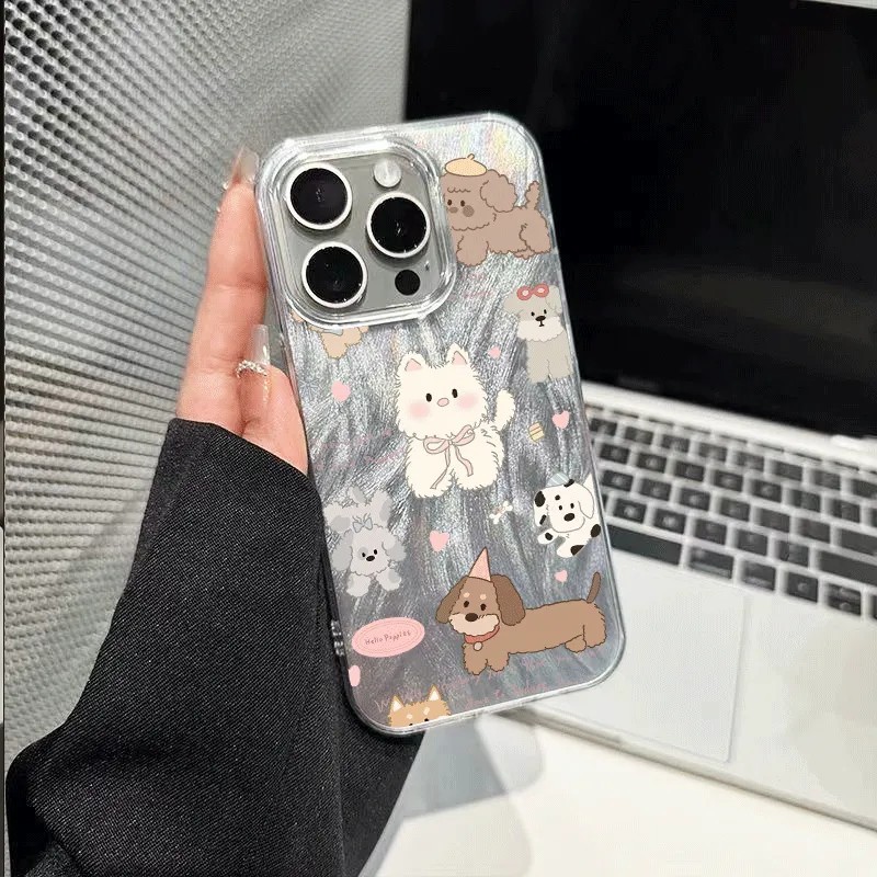 เคสสุนัขน่ารัก TPU Redmi & Realme & infinix redmi a3 12 13 14c redmi note 11 12 13 4g/5g pro poco x6