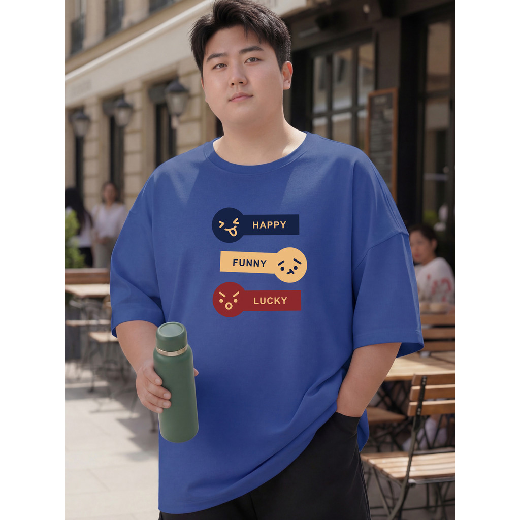 2Y789 [AIYOU] Lelaki Baju T เสื้อผู้ชาย Tshirt สไตล์เกาหลี Crop Top Plus ขนาด 1XL-5XL Seluar เสื้อผ้