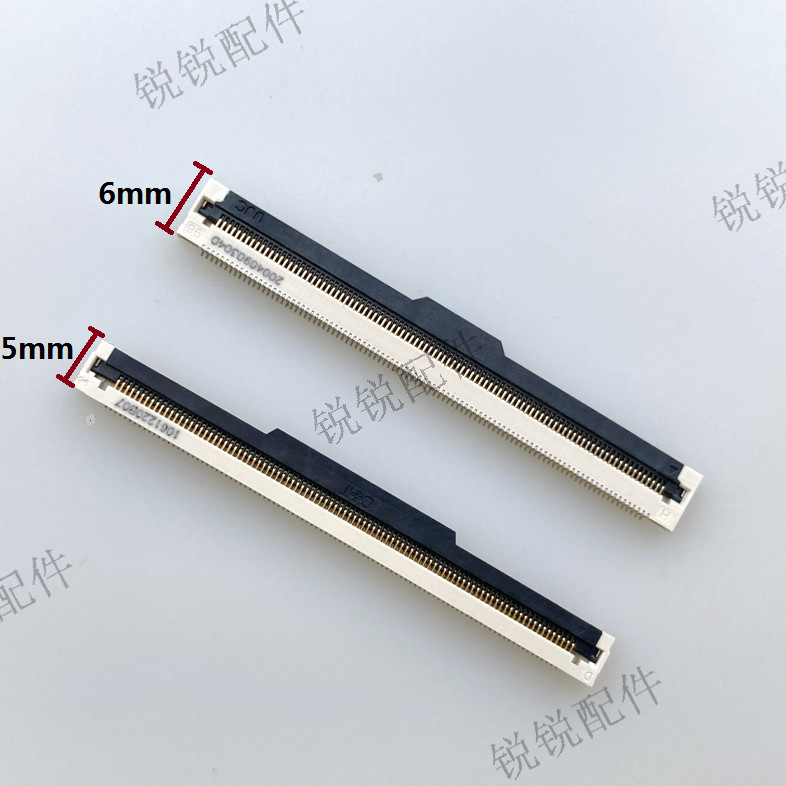 FPC/FFC Connector 0.5 มม.96p Flip Lower Connector พร้อมหัวเข็มขัด Flip Type H2.0 Flat Cable Holder