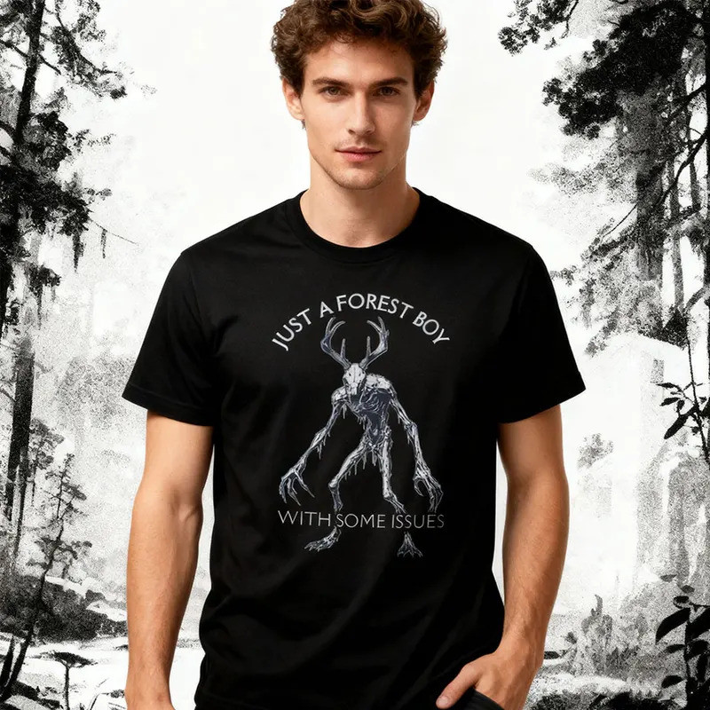 เสื้อยืด Wendigo สไตล์วินเทจ เสื้อยืด Wendigo สำหรับคนรัก Cryptid ของขวัญสุดฮา เสื้อยืดผู้ชาย แฟชั่น