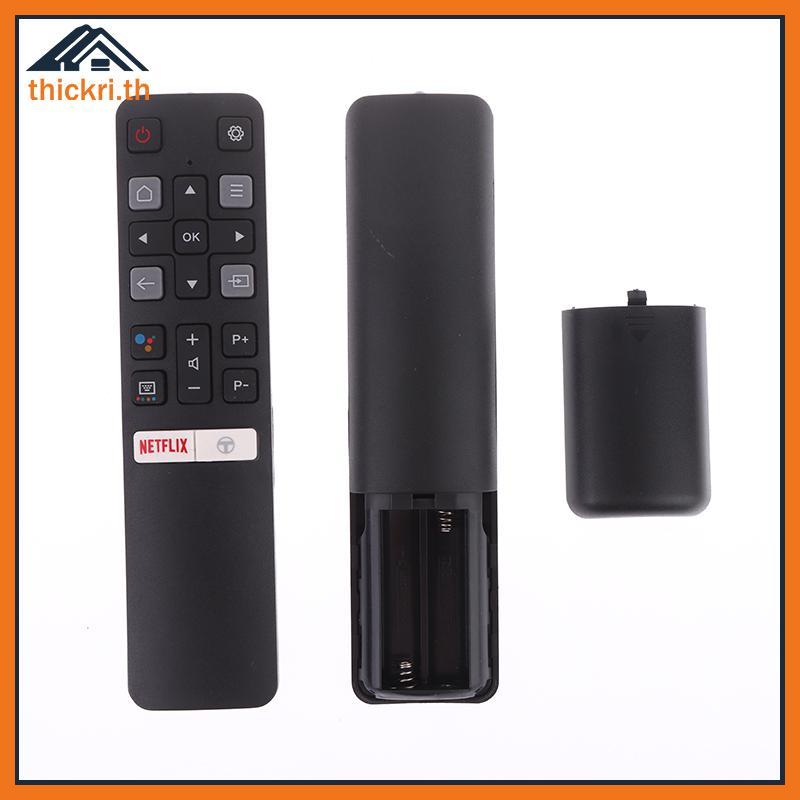 TT สําหรับ TCL พร้อม Netflix และ YouTube RC802V 49P30FS 65P8S 55C715 49S6800 43S434 ใหม่เสียงรีโมทคอ