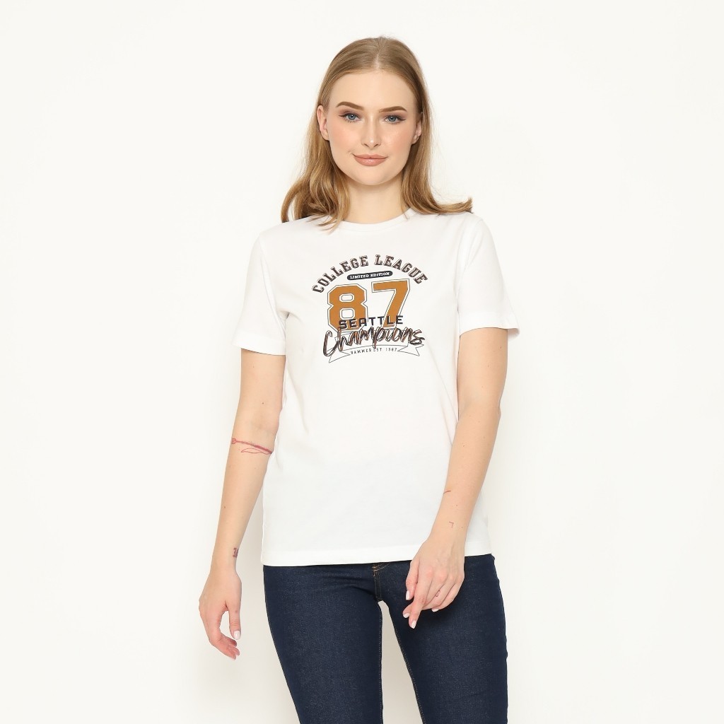 เสื้อยืดสุภาพสตรี Hammer Graphic Online L5TI021W1