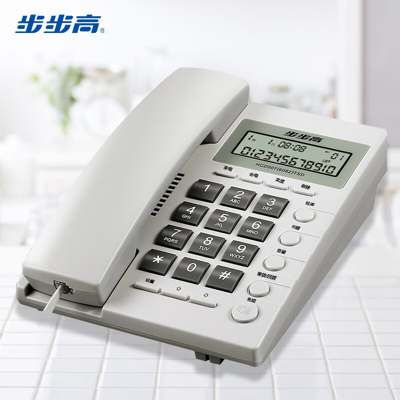 ขั้นตอนสูง6082โทรศัพท์สํานักงานธุรกิจบ้านโทรศัพท์พื้นฐานโทรศัพท์สีแดงขนาดใหญ่การประกันคุณภาพปริมาณมา