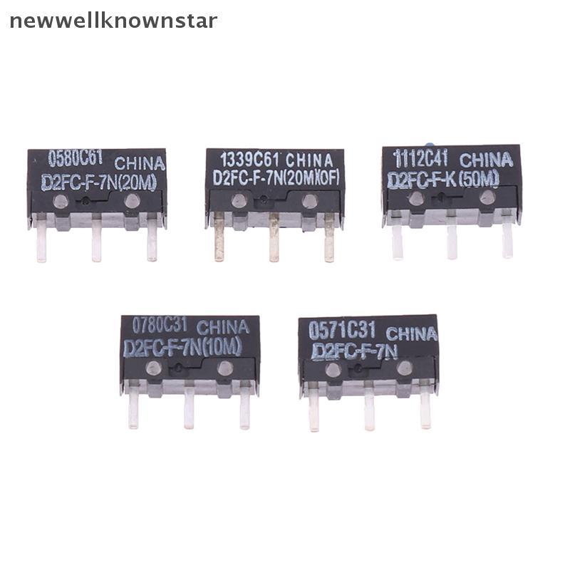 Newwellknownstar 2 ชิ้นเมาส์ Micro Switch D2FC-F-7N 10M 20M of D2FC-F-K(50M) -RZ D2F-01 D2F-01F-L-3F