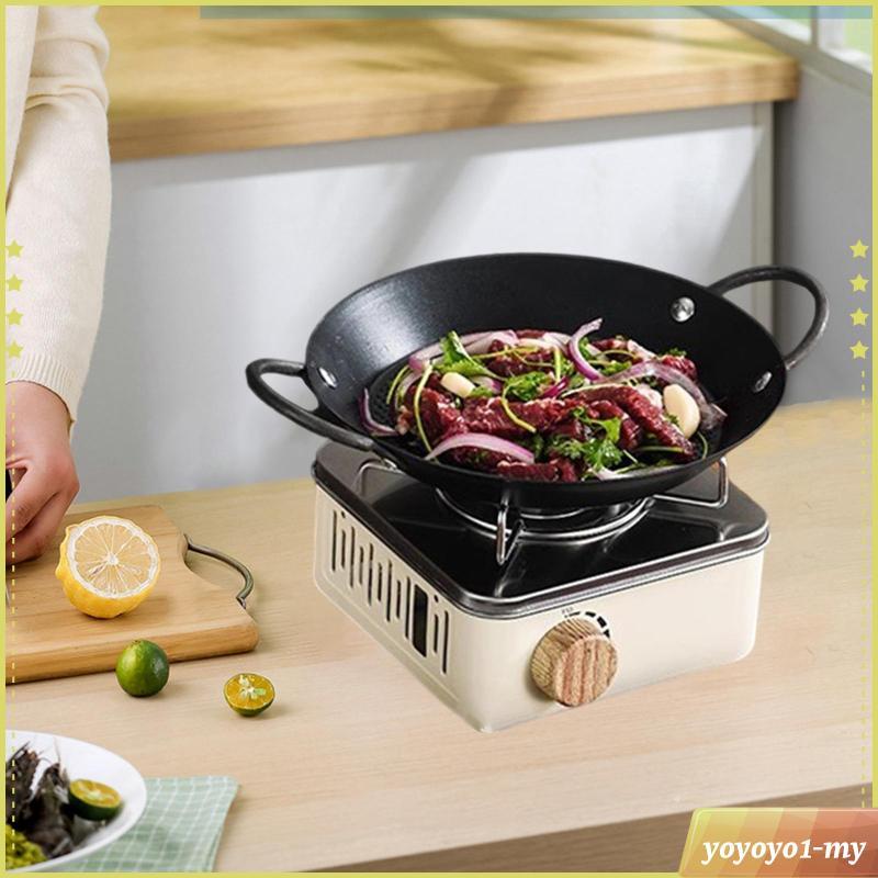 [Acituna] Paella Pan Round Skillet Grill Stovetop Household Pot กระทะทอด Nonstick